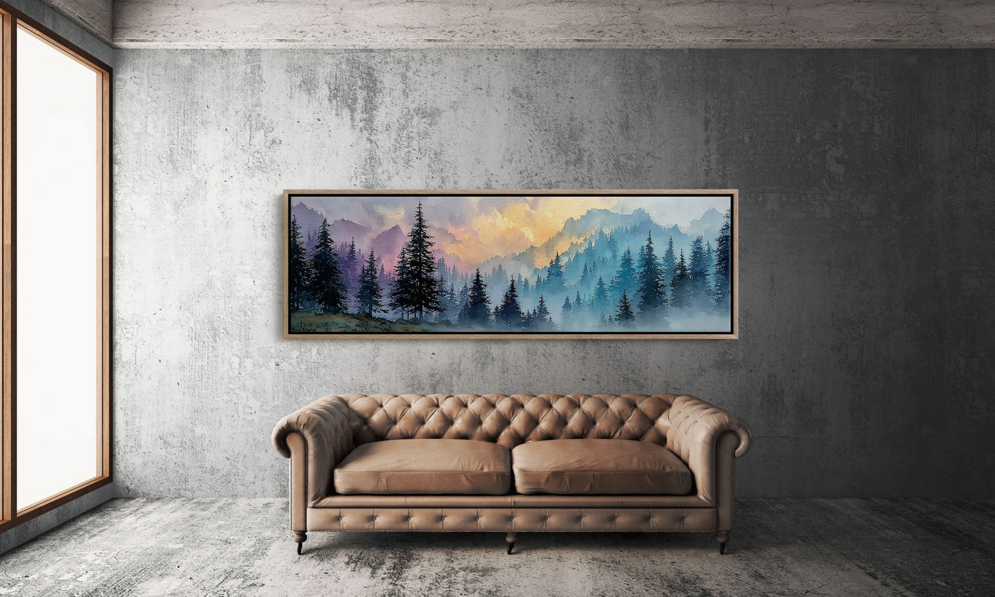 Mists Rise Through Painted Pines