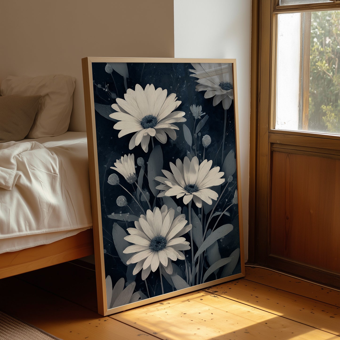 Three Daisies Holding the Dark