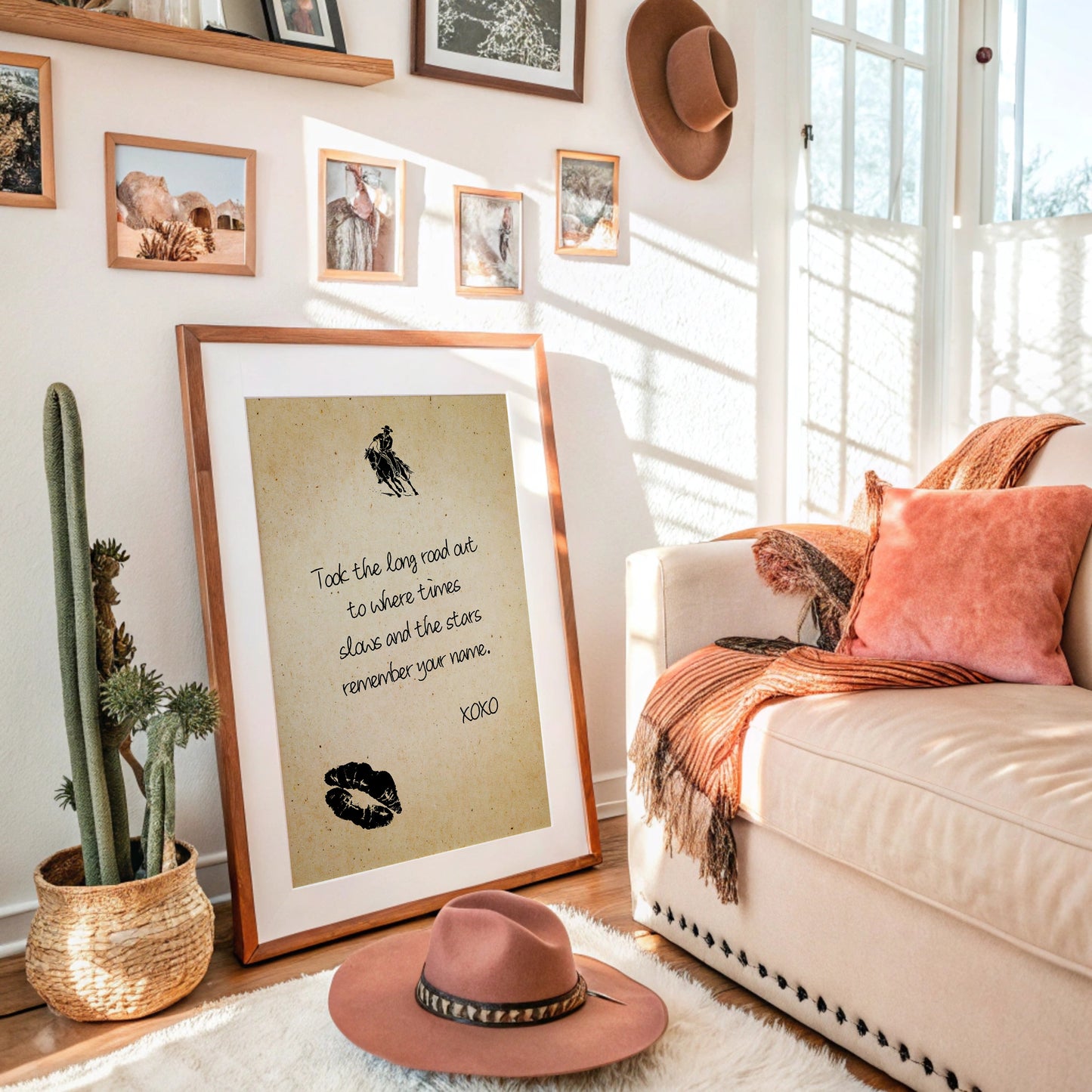 Took the Long Road Out — Cowboy Love Letter Print