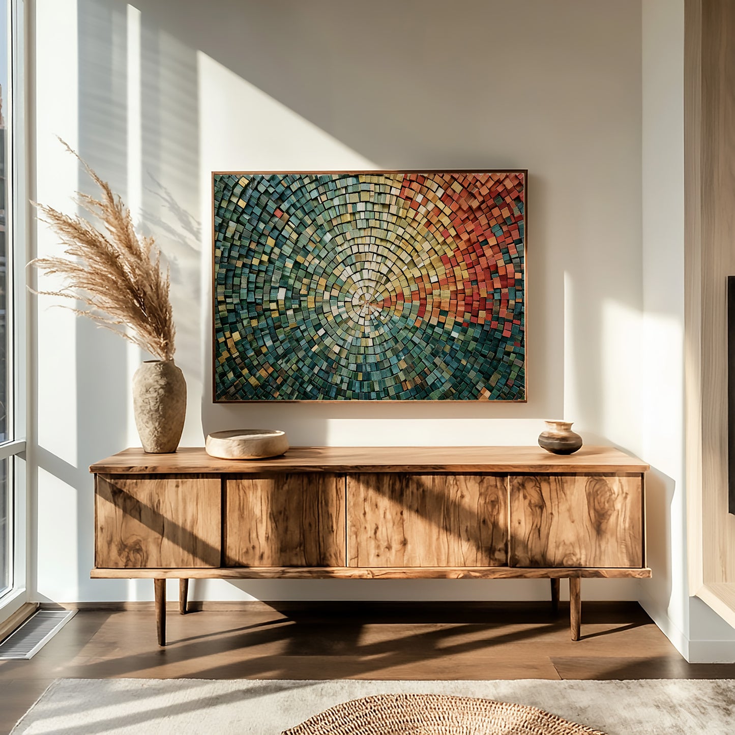 Radiating Terracotta and Sage