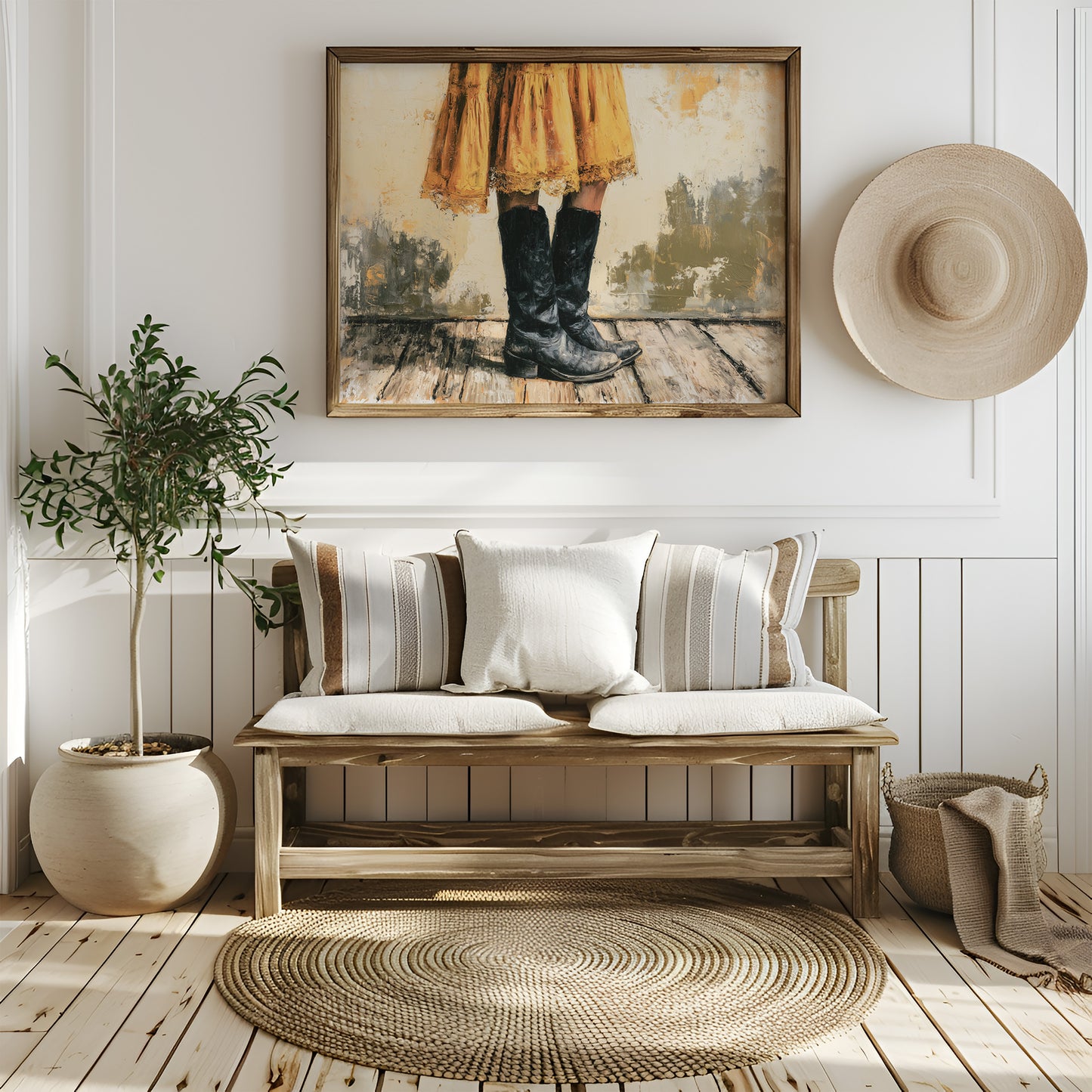 Marigold Skirt, Midnight Boots