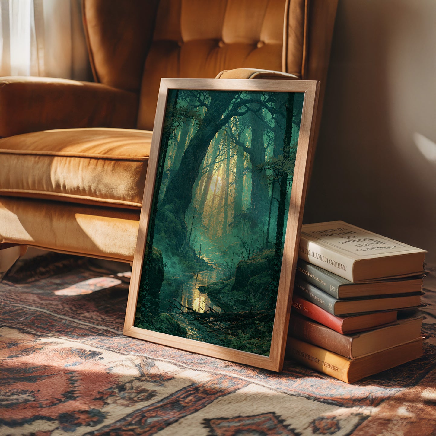Emerald Hollow: Sunlight Through the Ferns
