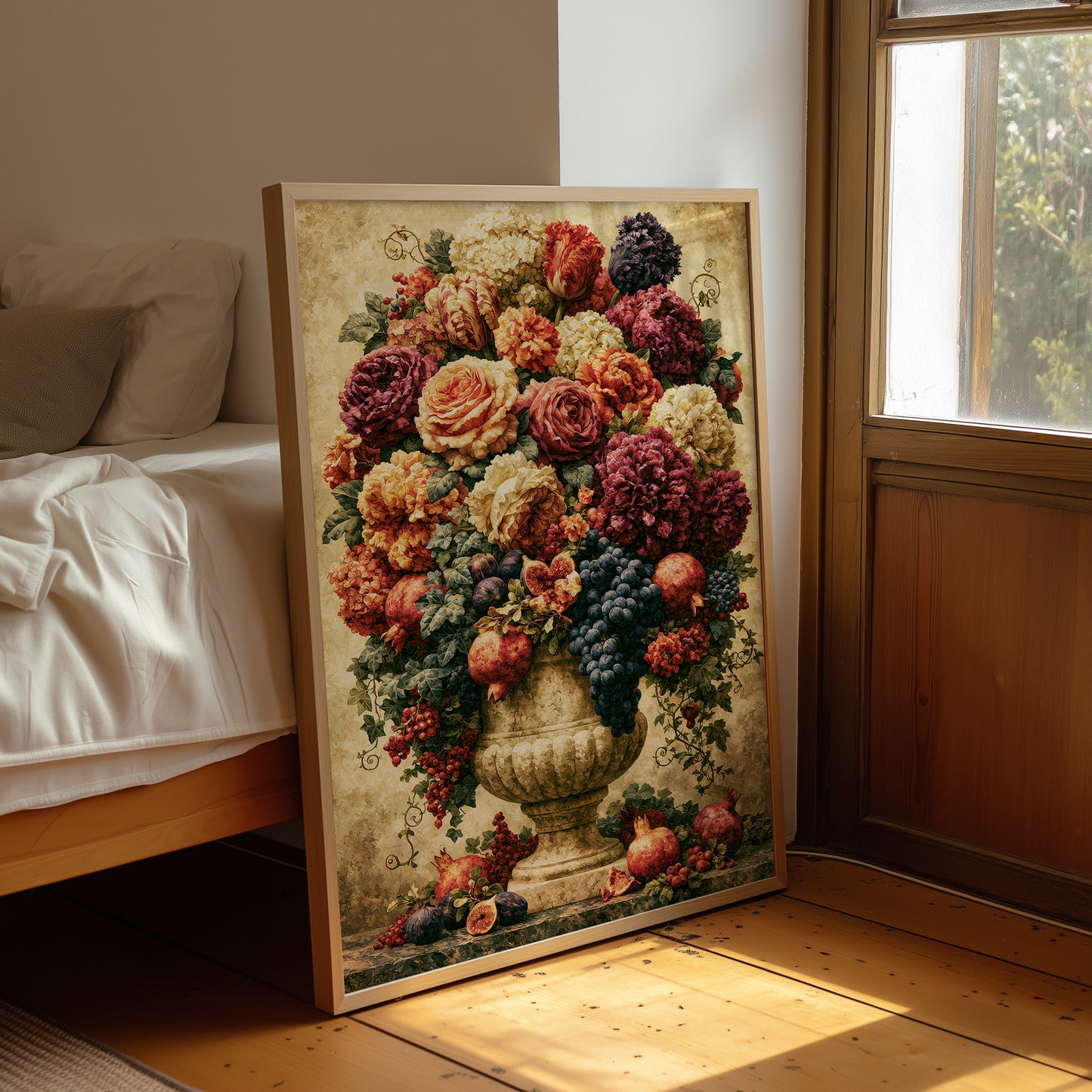 Grapes, Figs & Roses Grand Urn