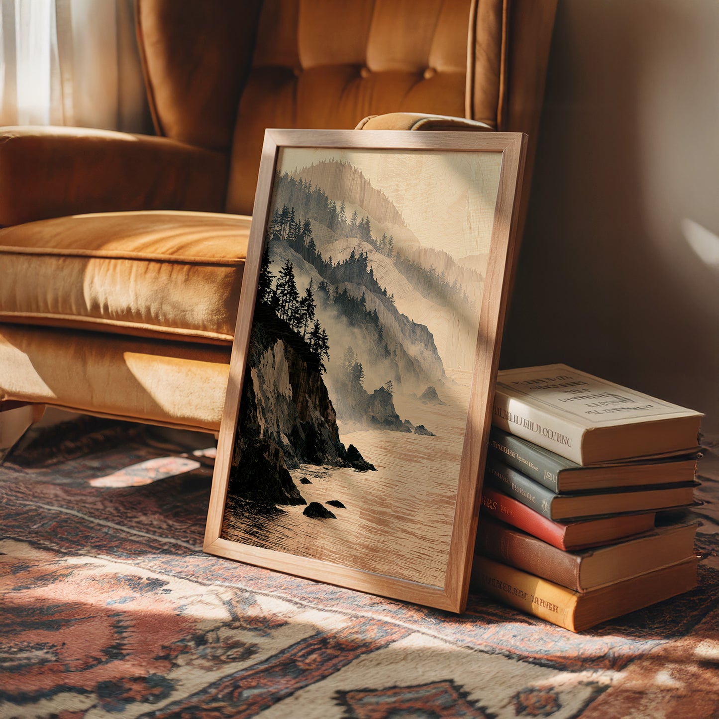 Coastline in Marquetry