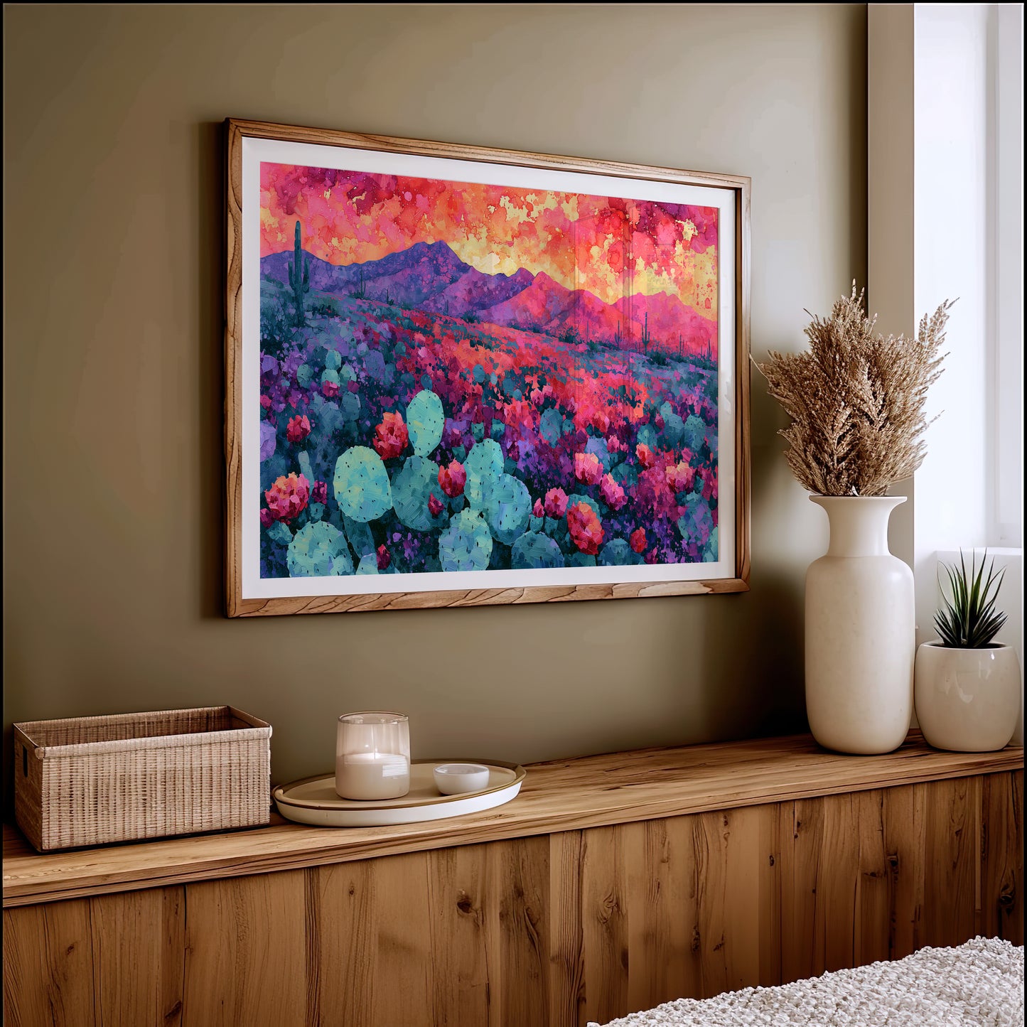 Desert Bloom, Magenta Mountains