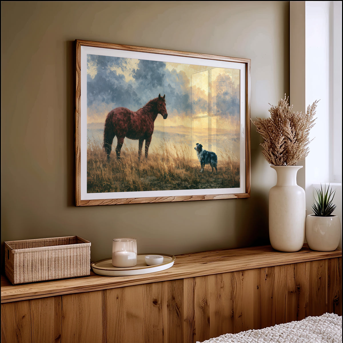 Bay Horse Meets the Shepherd