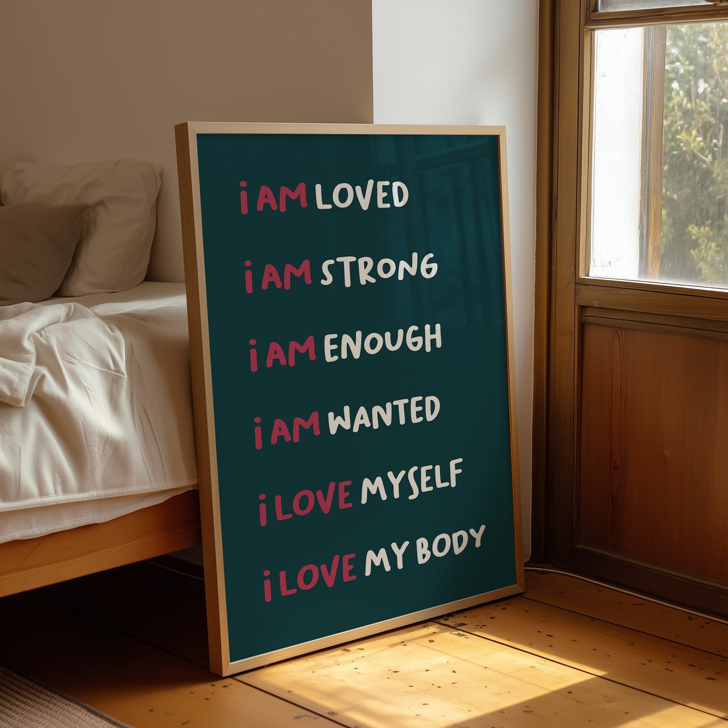 Six Ways to Say I Am (Teal)