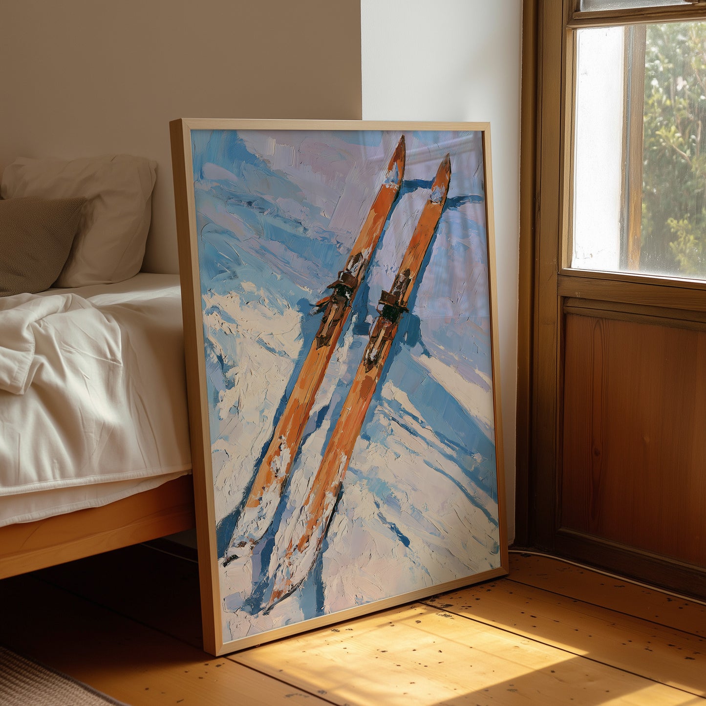 Vintage Skis, Fresh Powder