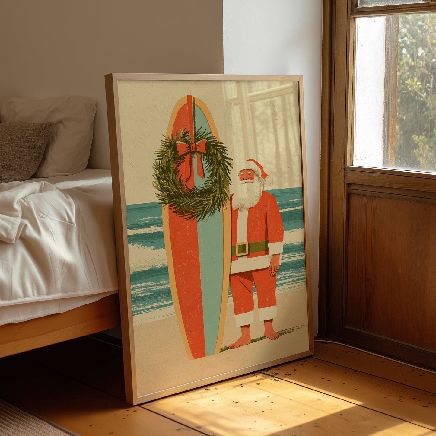 Beach Santa Skips the Sleigh