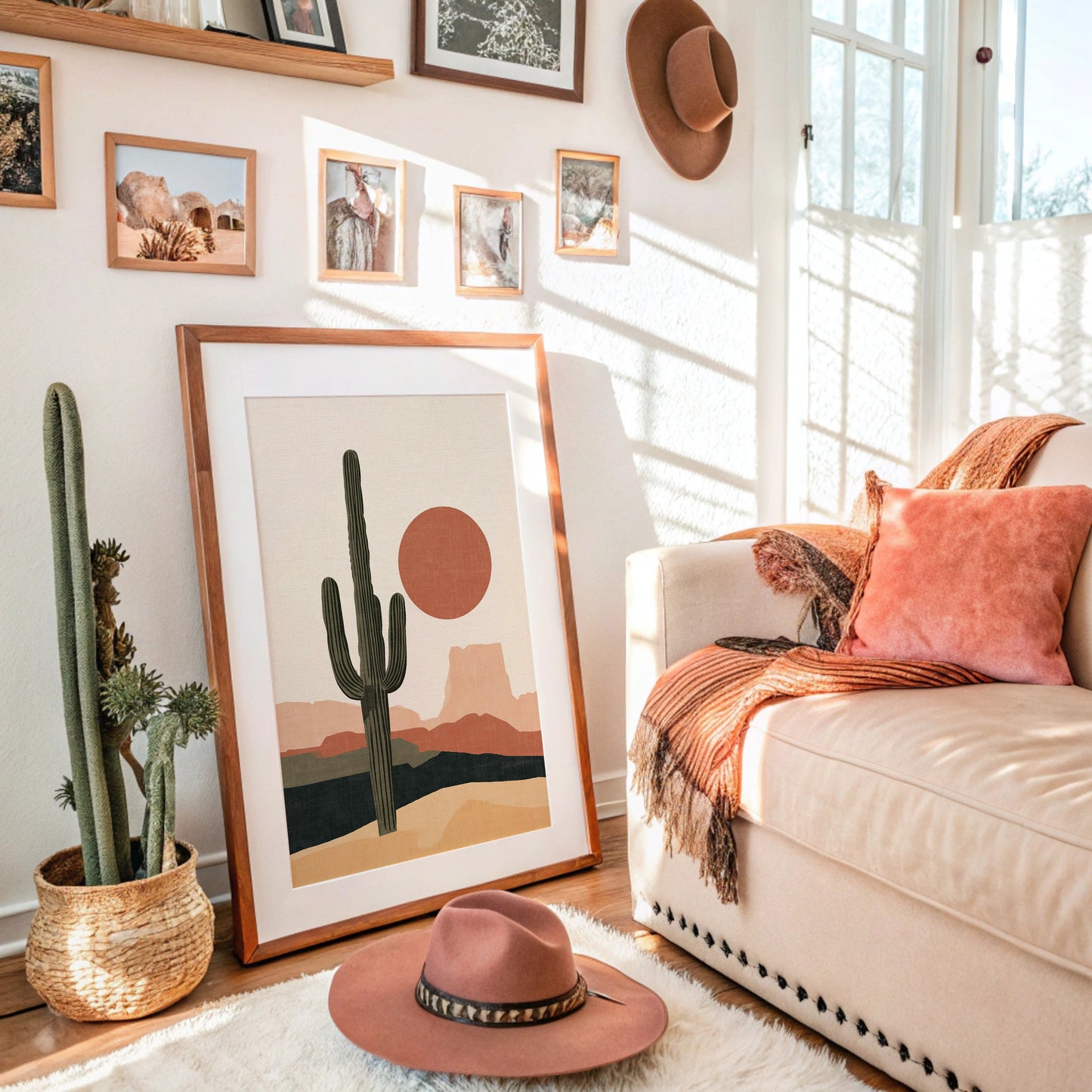 Minimalist Desert Sun Print