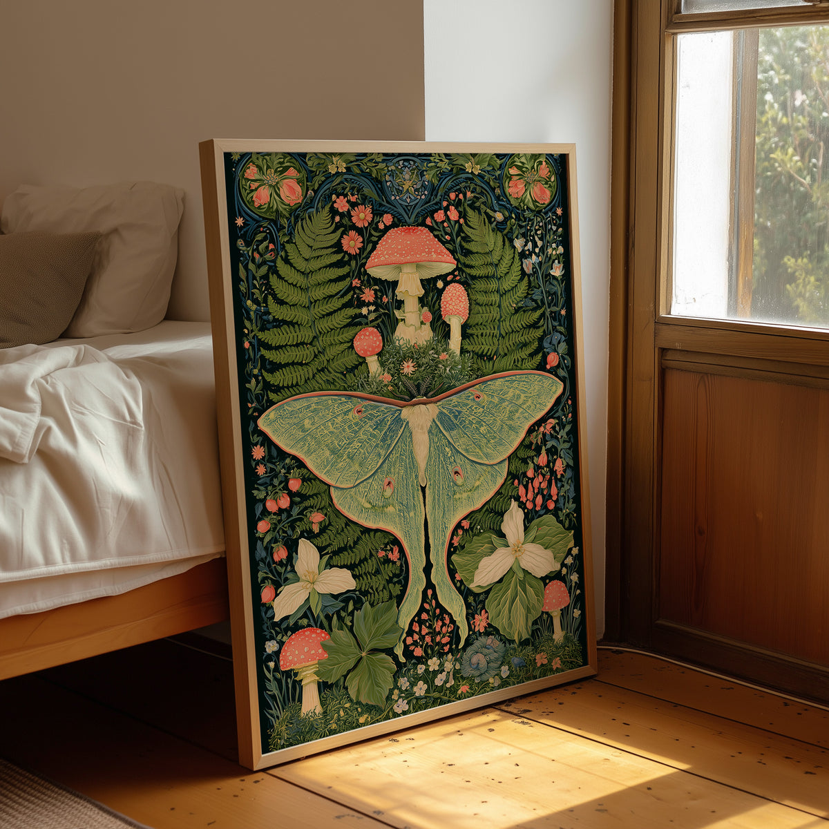 Luna Moth's Mushroom Court
