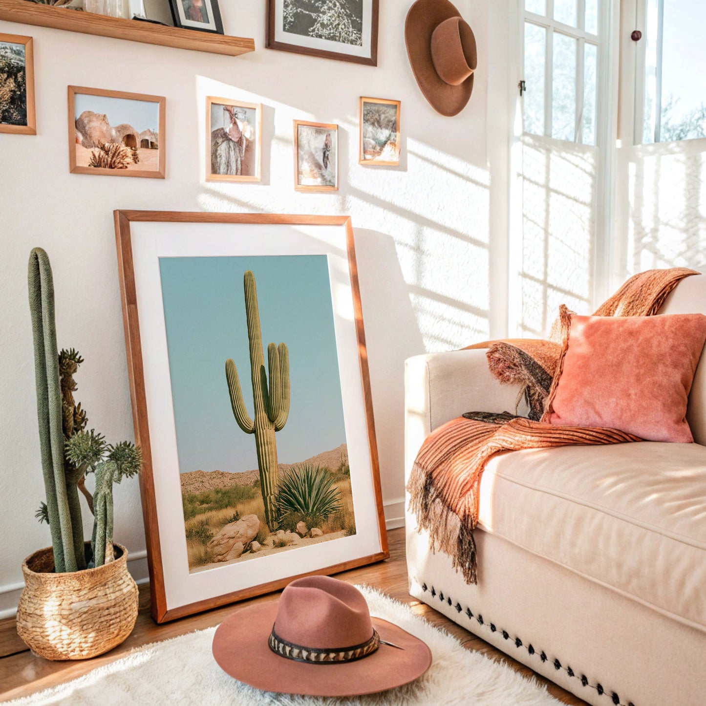 Saguaro Under Turquoise Sky