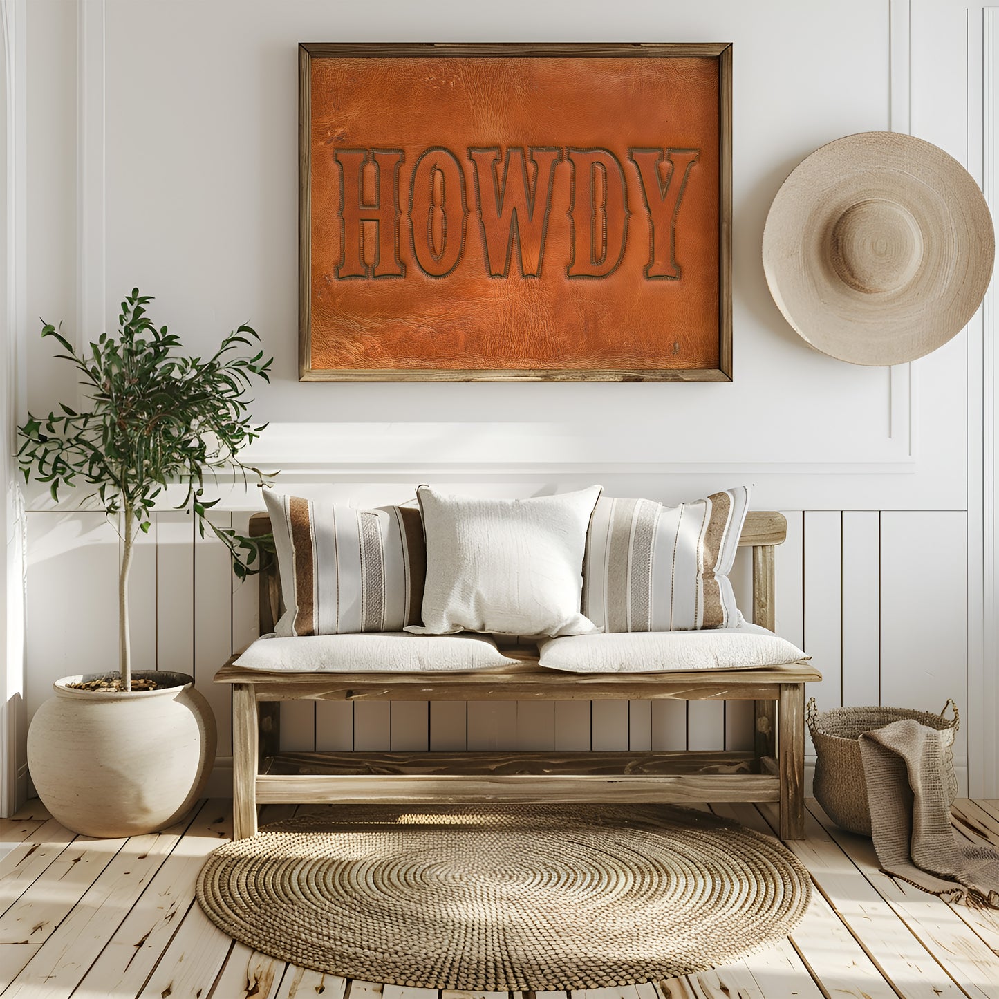 Howdy, Tooled In Leather