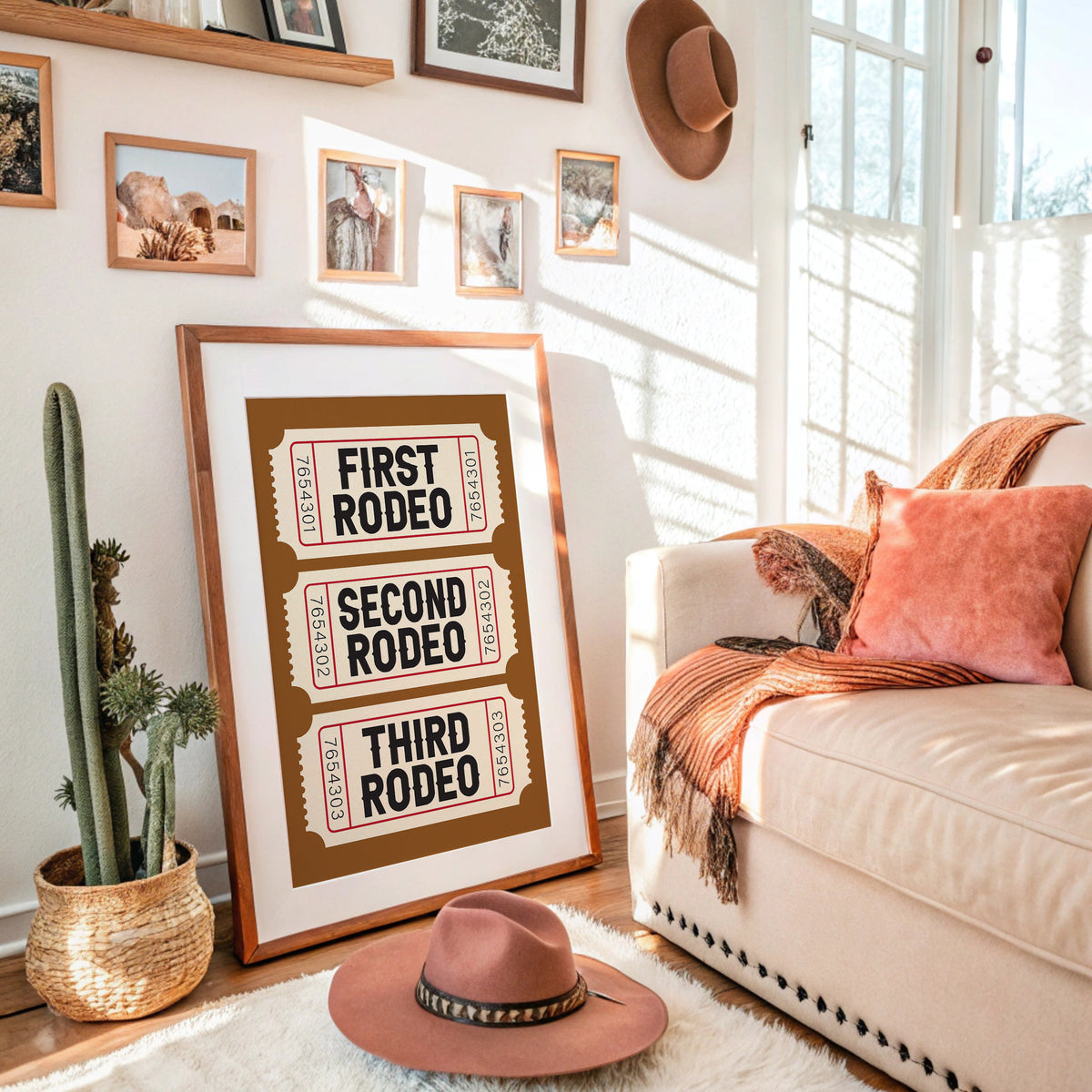 First, Second, Third Rodeo, Western Serif