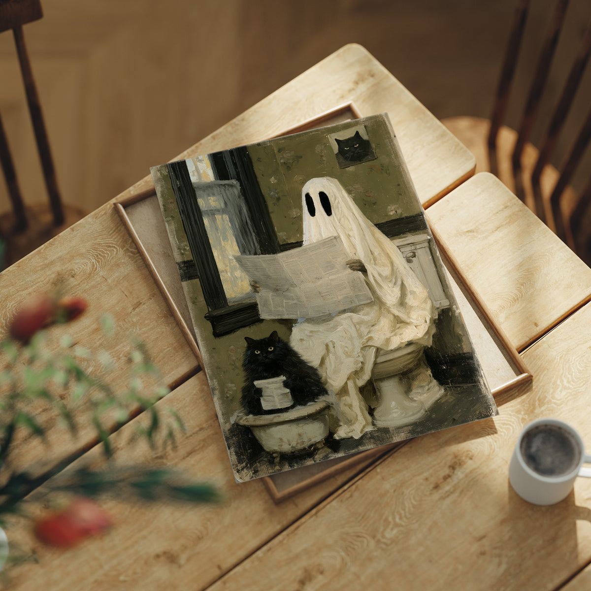 Boo's Morning Paper Routine