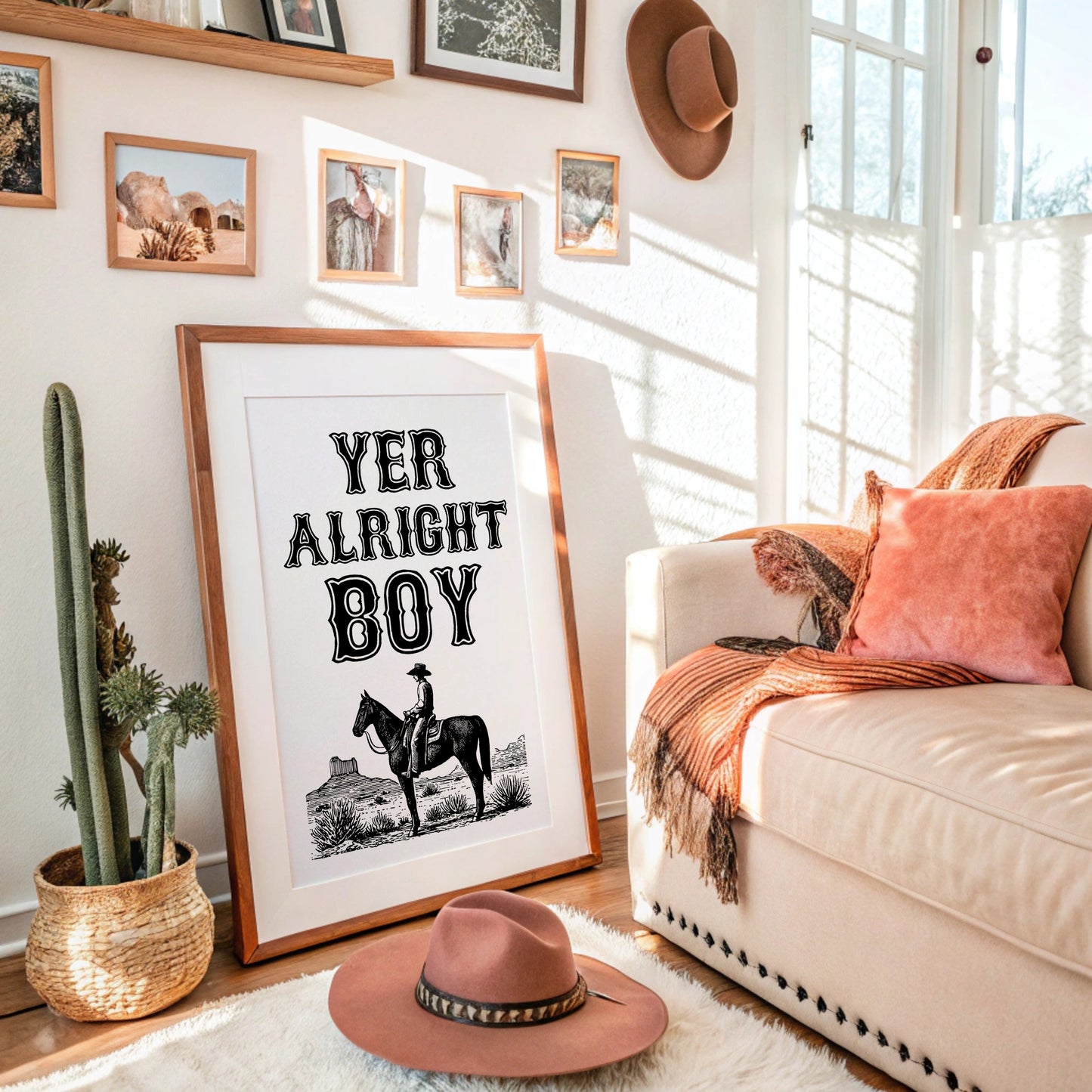 Yer Alright Boy Western Wall Art