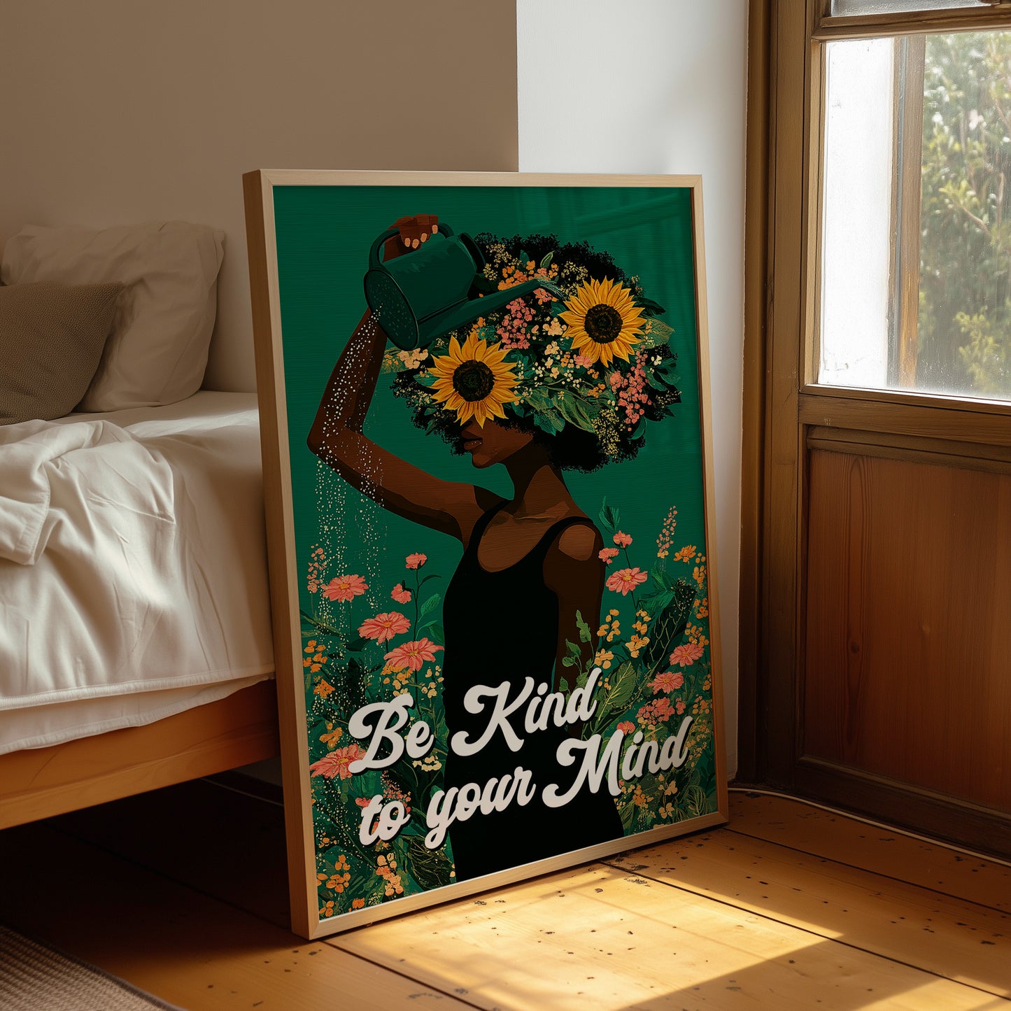 Be Kind To Your Mind Floral Art