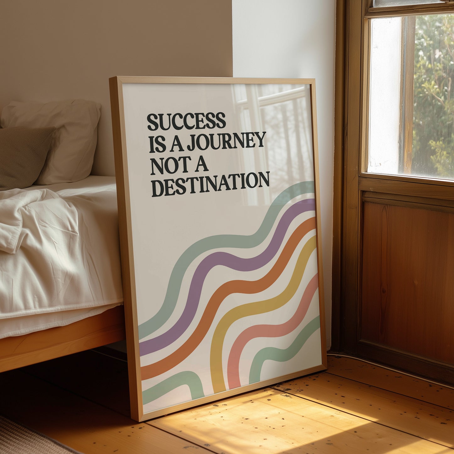 Success Is A Journey Quote Print
