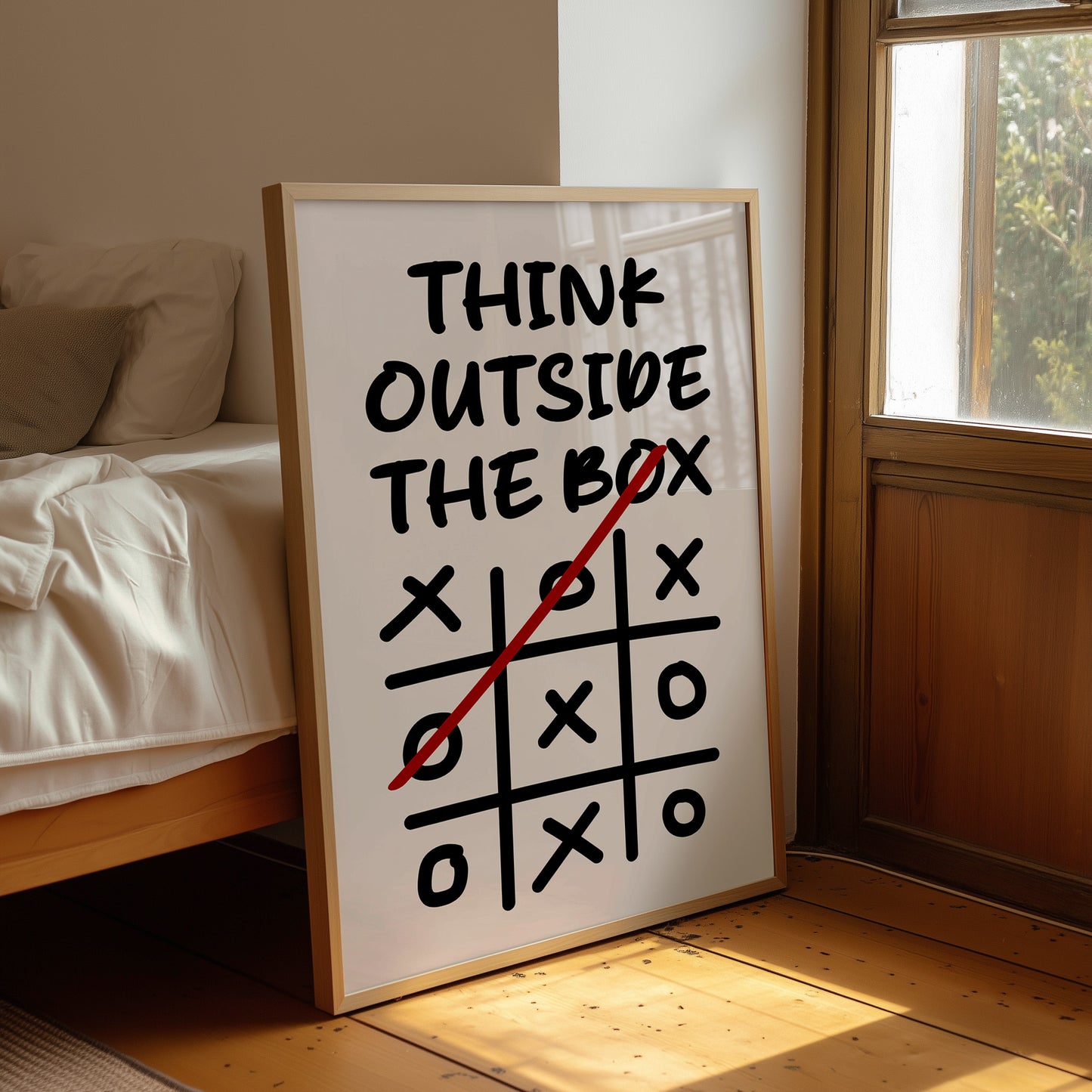 Think Outside The Box Tic Tac Toe Art