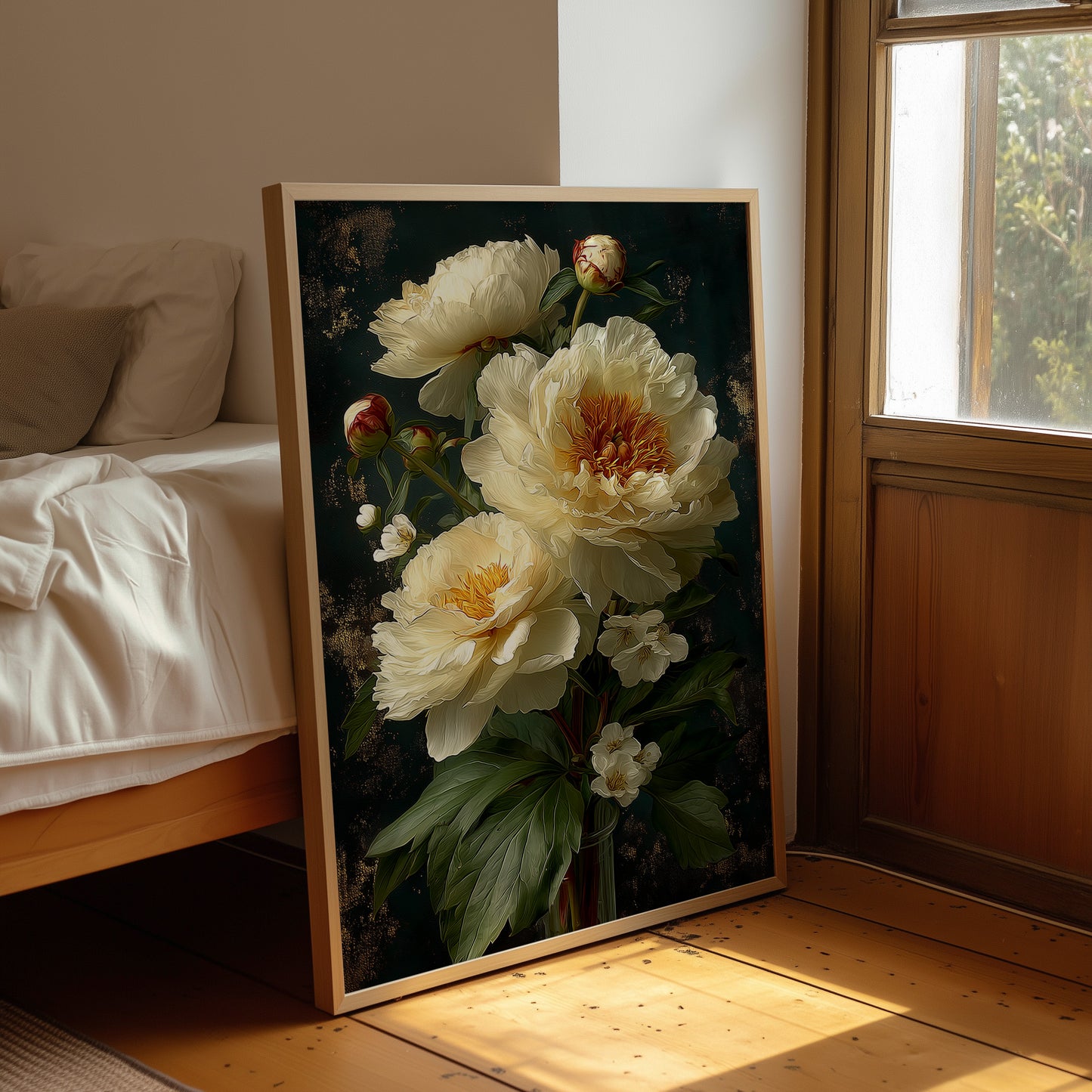 Where Cream Peonies Keep Secrets