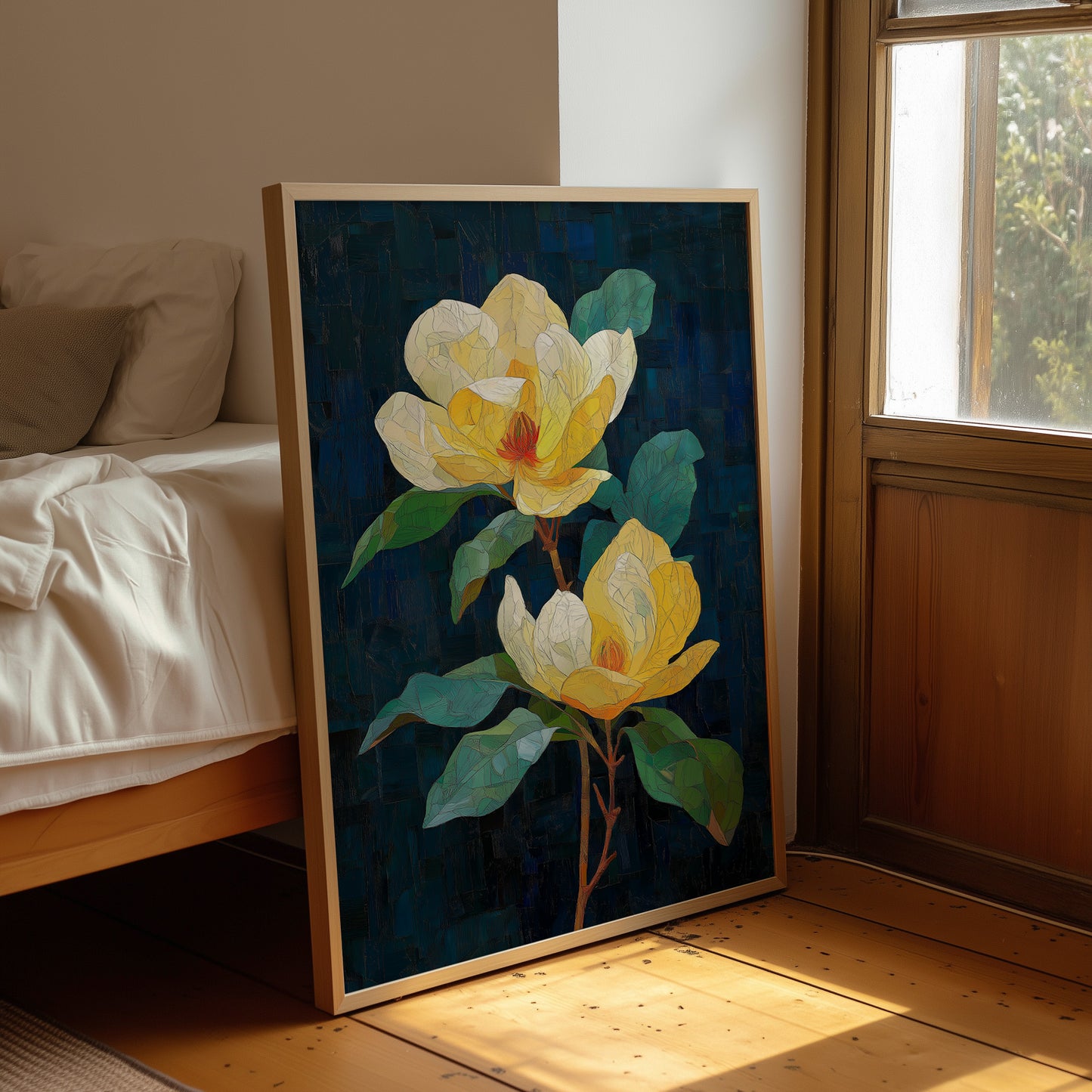 Yellow Magnolias at Midnight