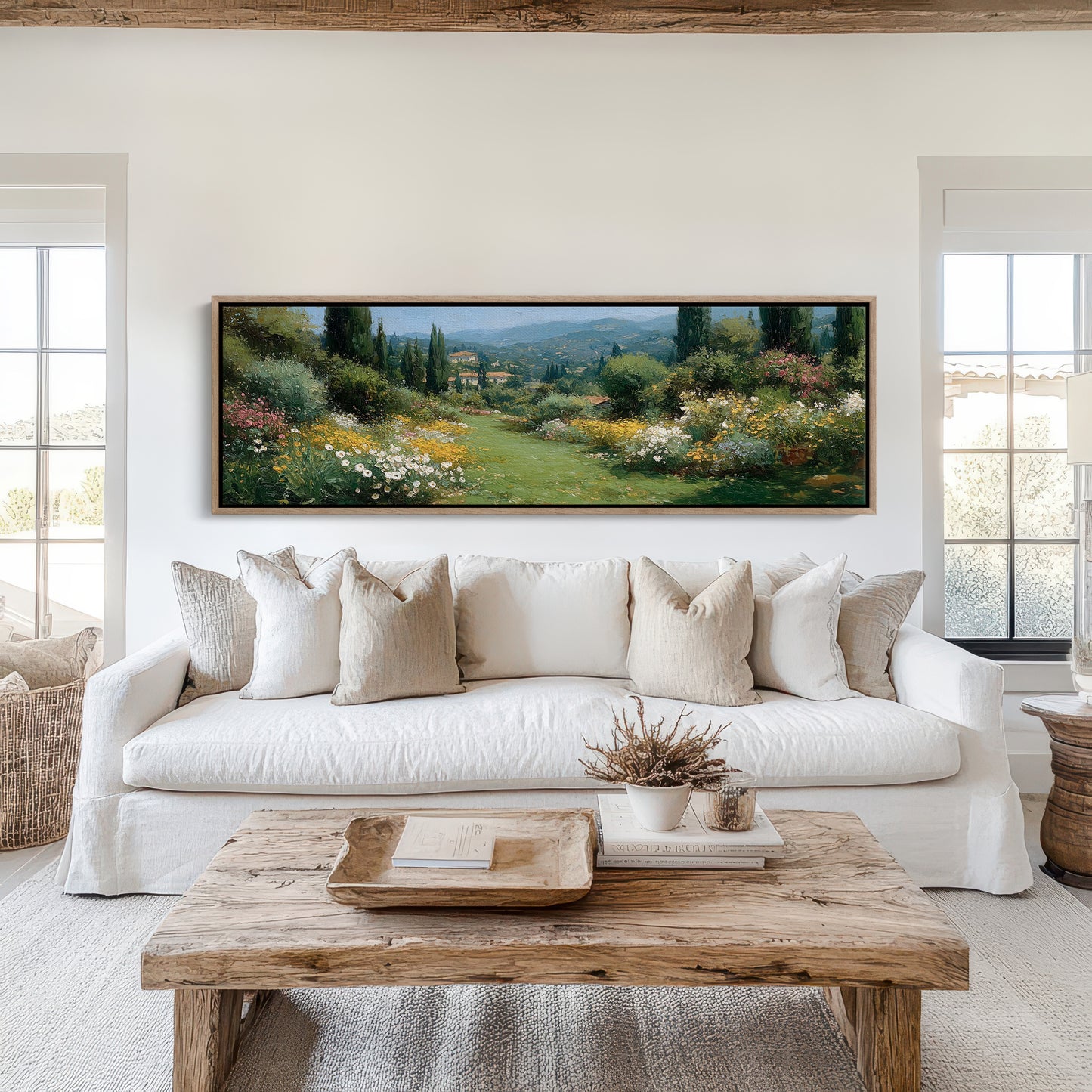 Sunlit Garden Path In Tuscany