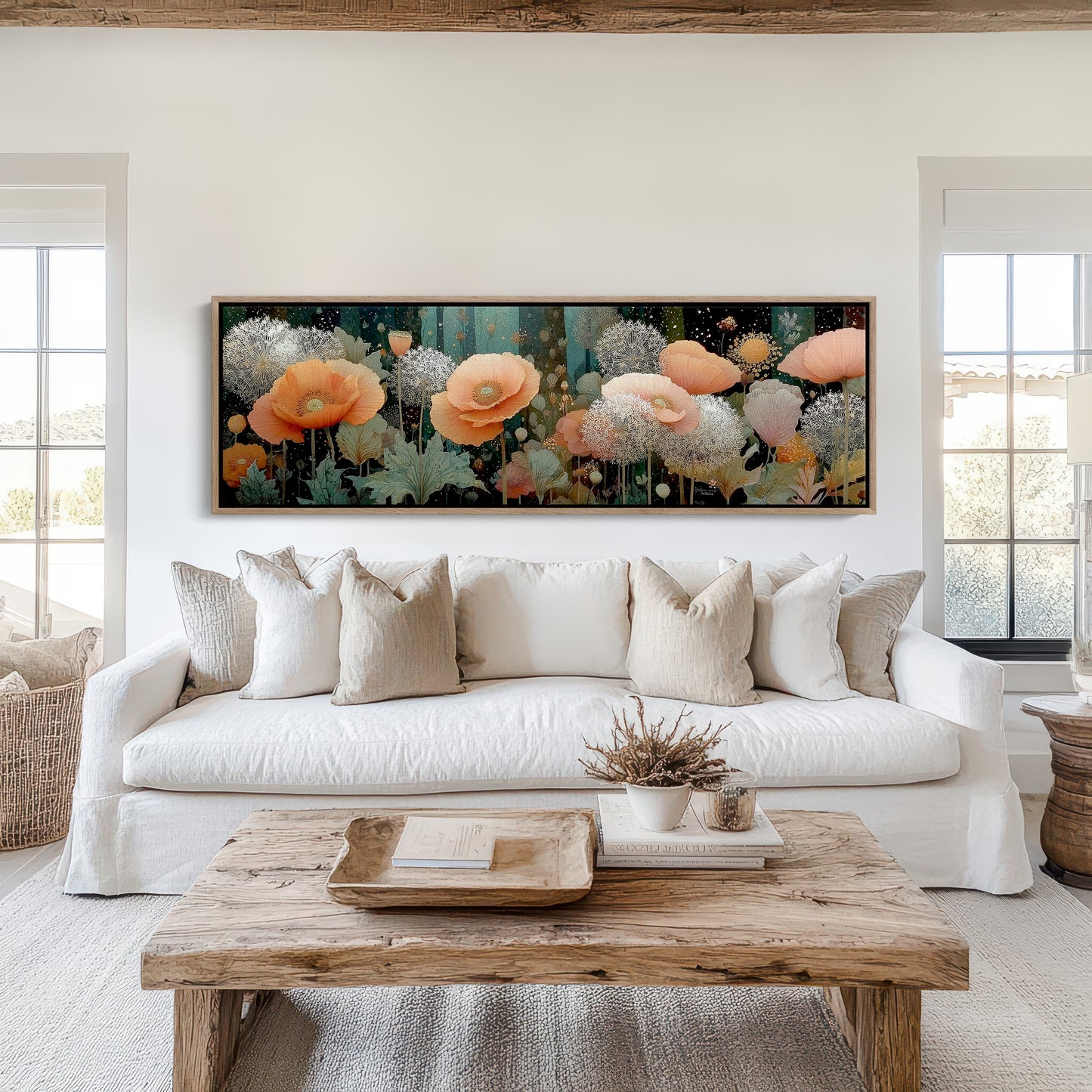 Moonlit Poppies And Dandelion Dreams