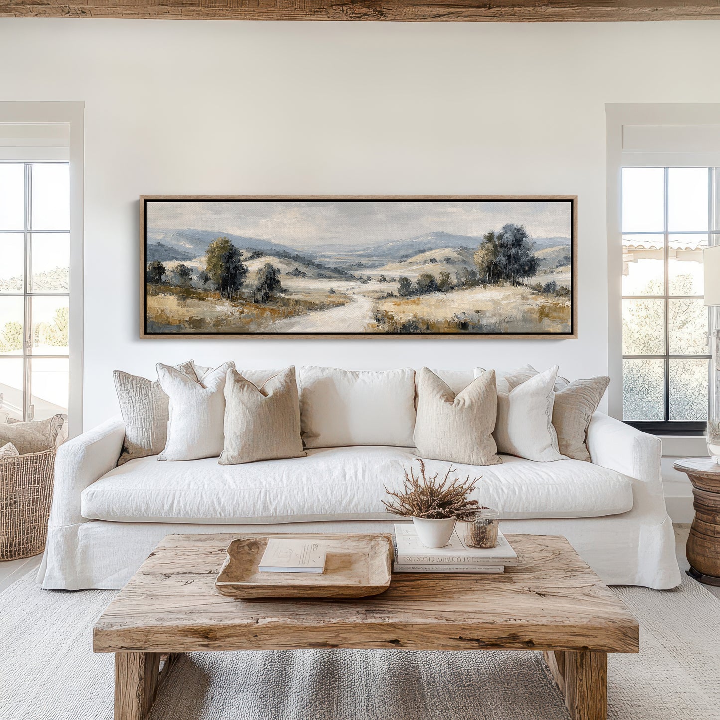 Soft Countryside Valley Landscape