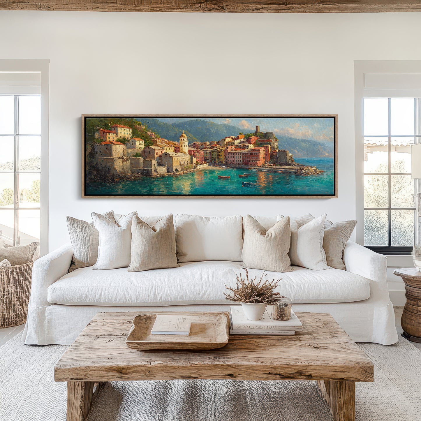 Sunlit Harbor of the Italian Coast