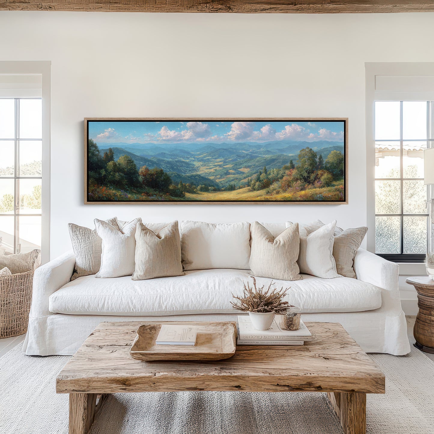 Sunlit Valley Beneath Endless Blue