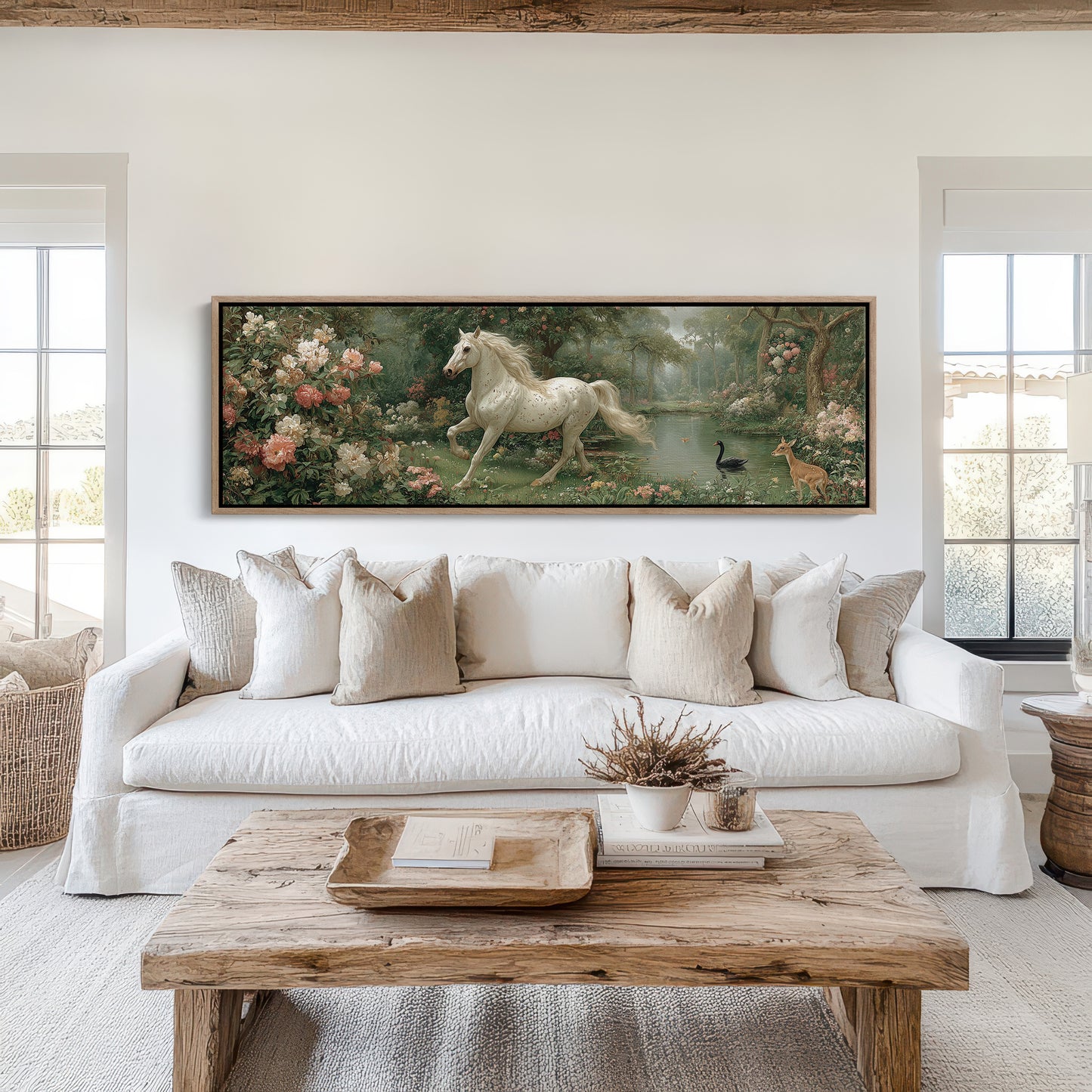 White Stallion In The Secret Garden