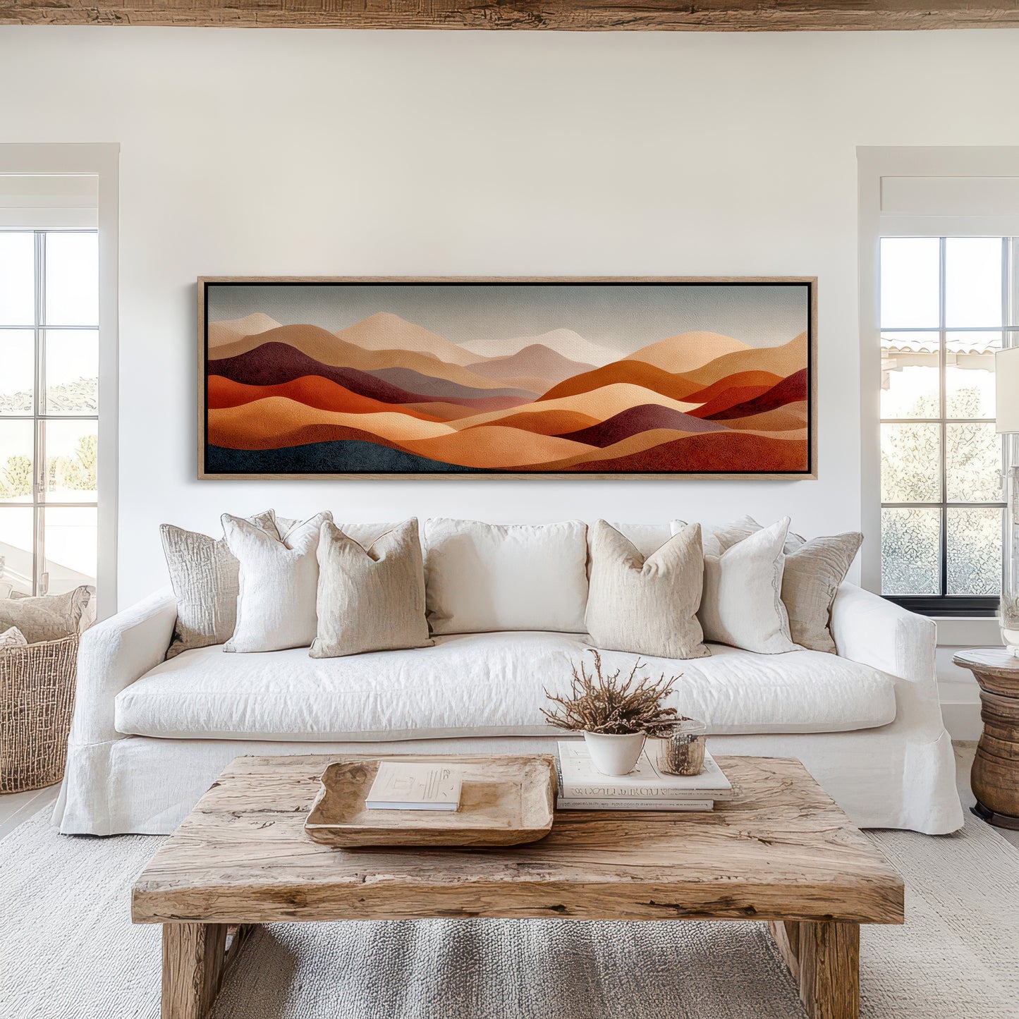 Desert Sunset Abstract Hills