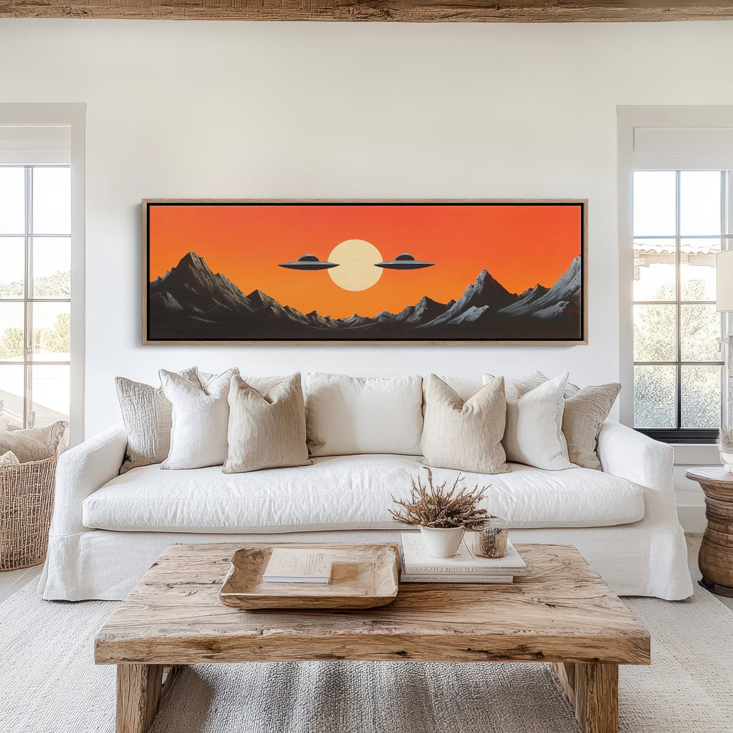 Visitors in the Red Sky