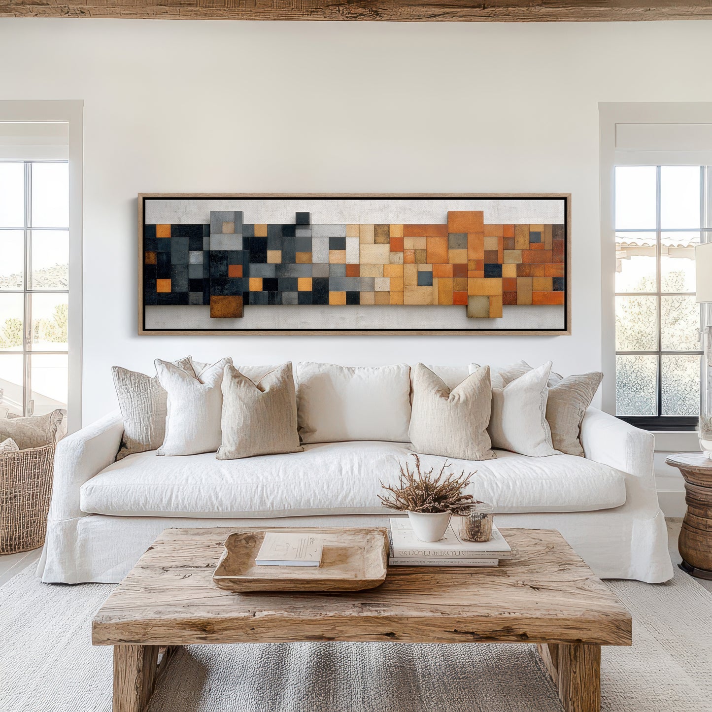 Rust and Charcoal Mosaic