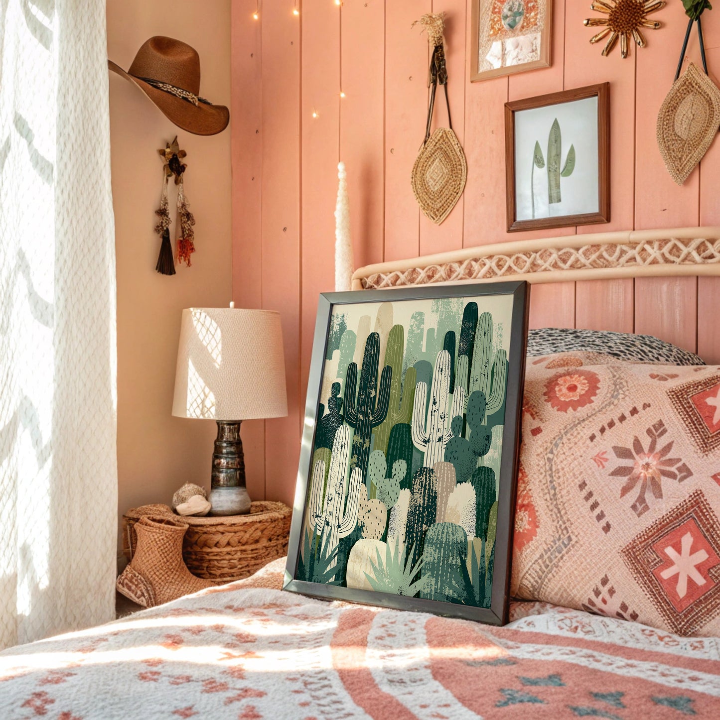 Cactus Grove: Layered Desert Silhouettes