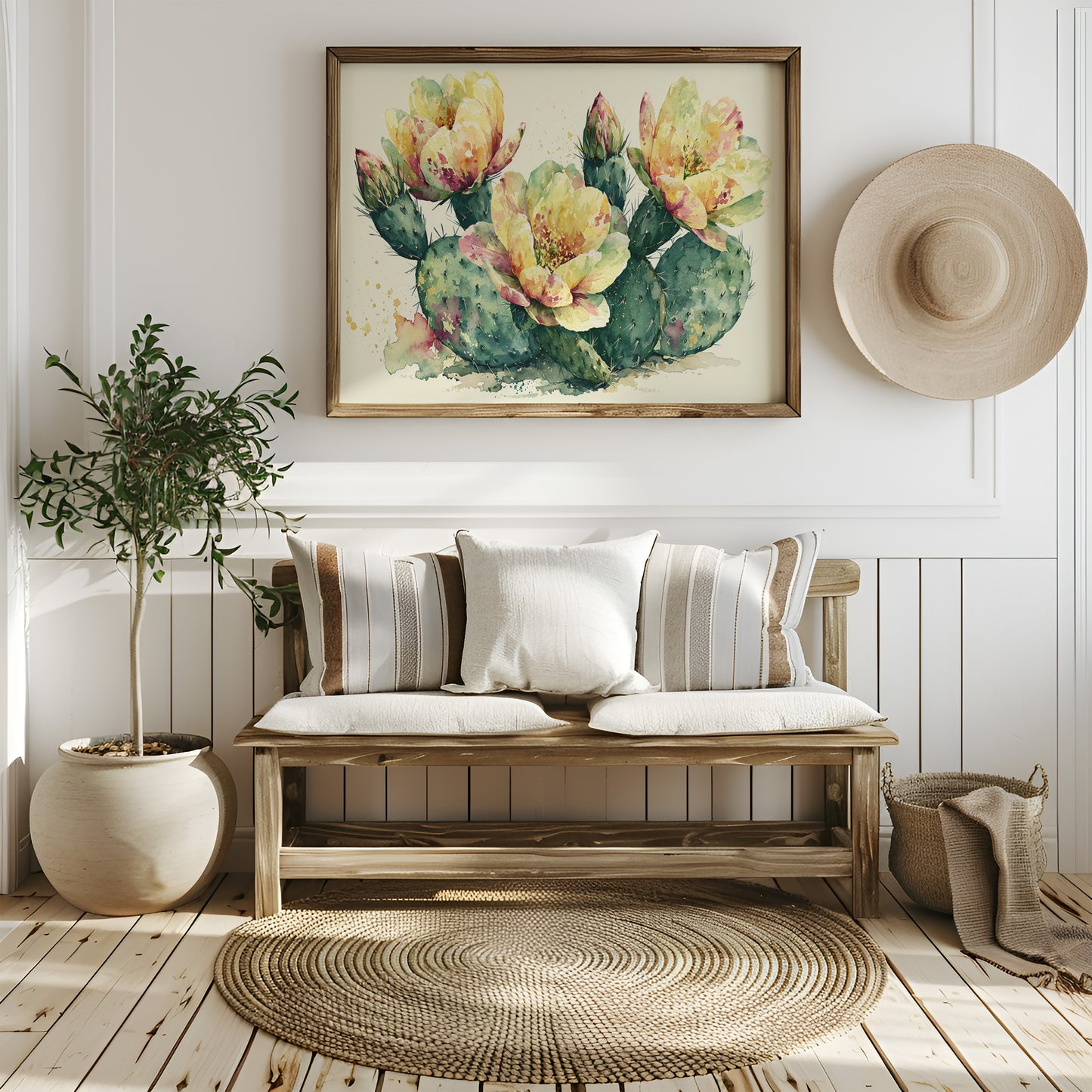 Prickly Pear in Golden Bloom
