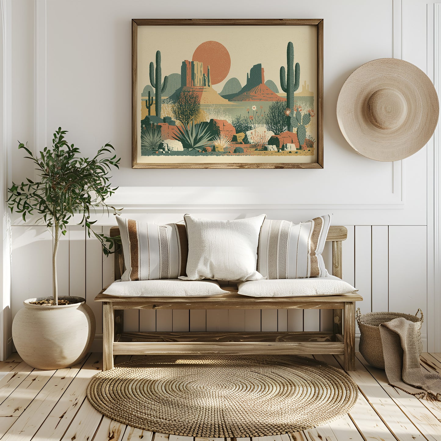 Desert Bloom at High Noon