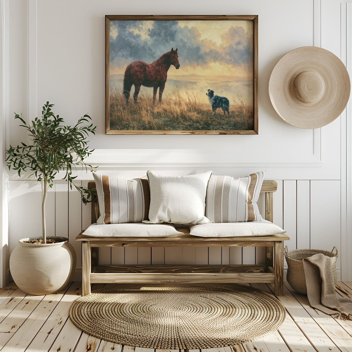 Bay Horse Meets the Shepherd