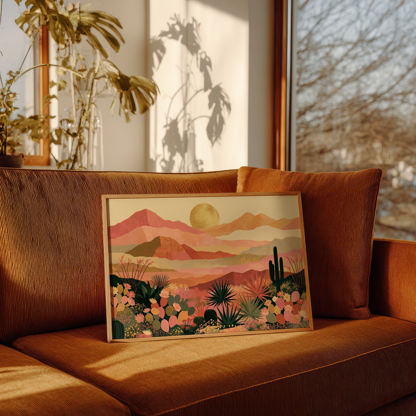 Desert Bloom at Golden Hour