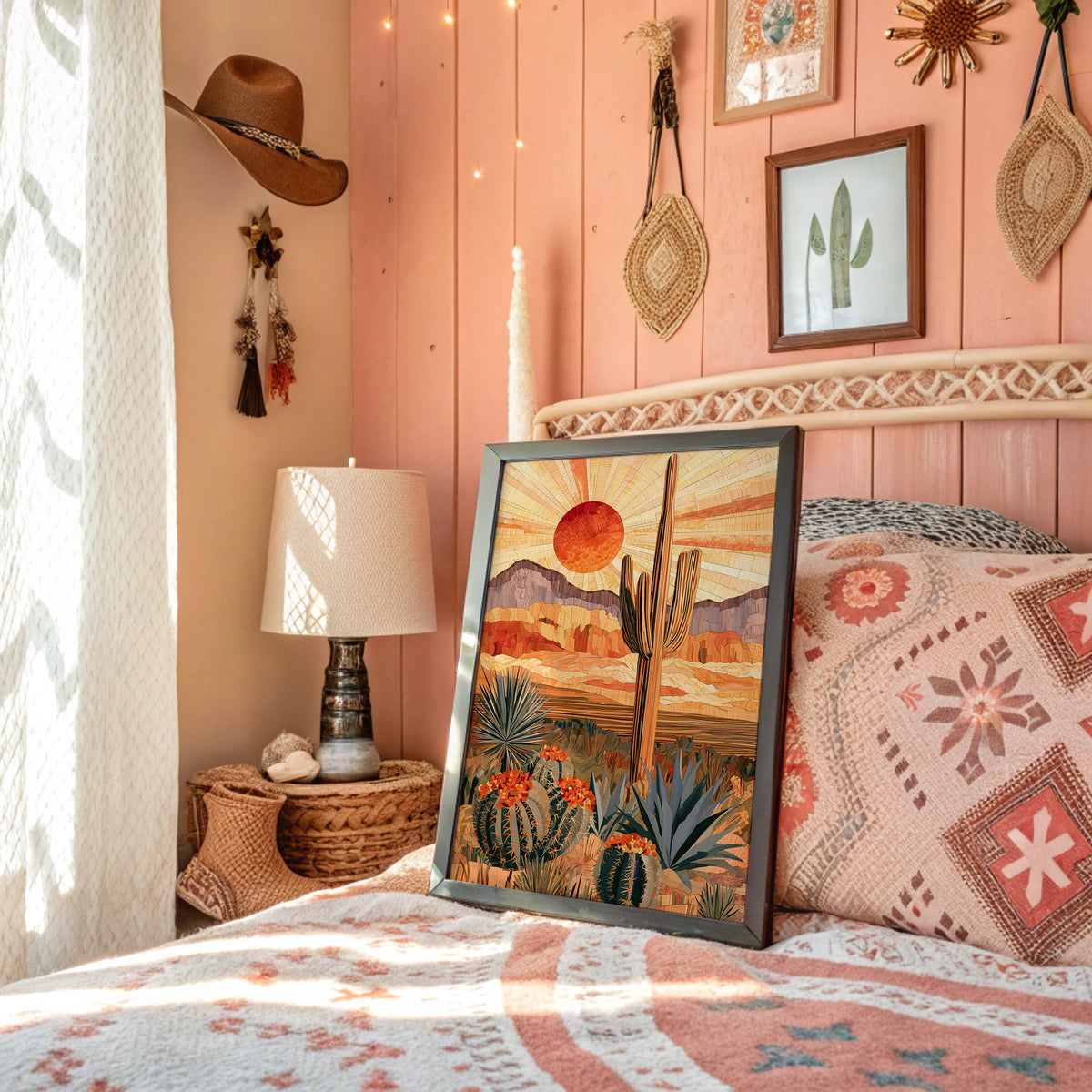 Marquetry Under a Blazing Sunburst