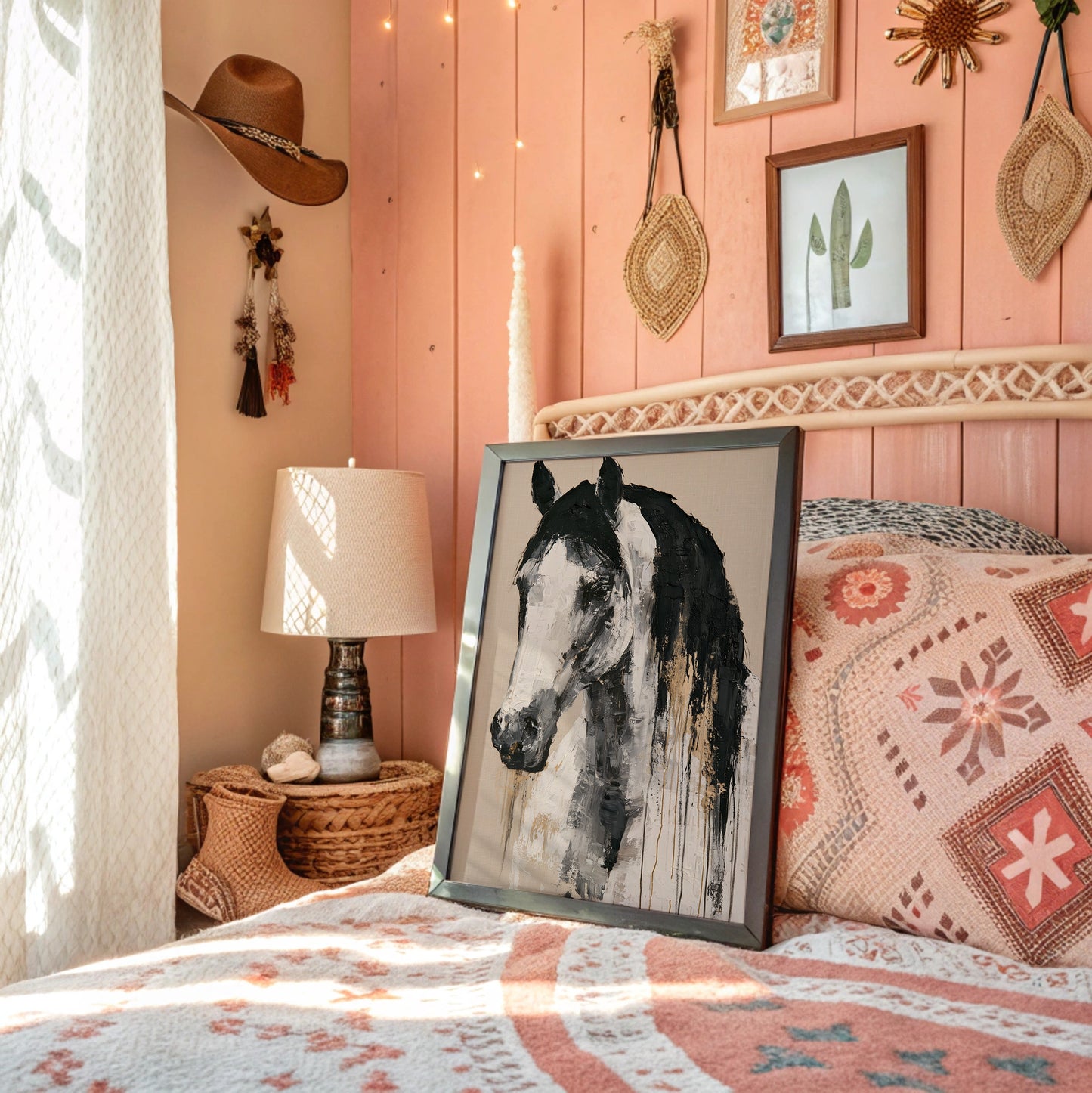 Drip Painted Stallion Study