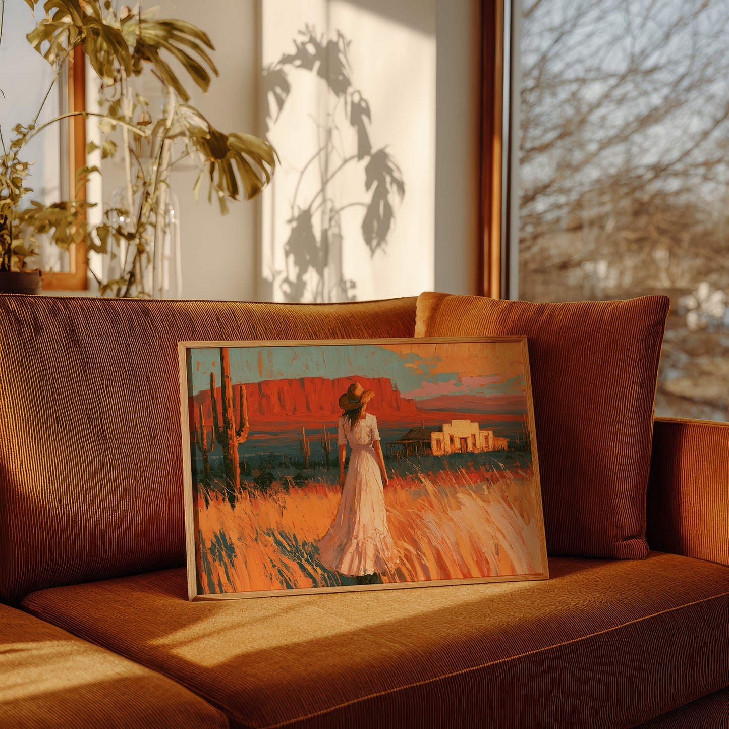 Homestead In Amber Light