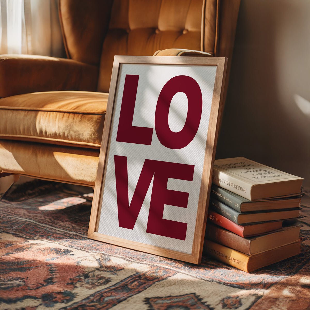 Love in Bold Block Type