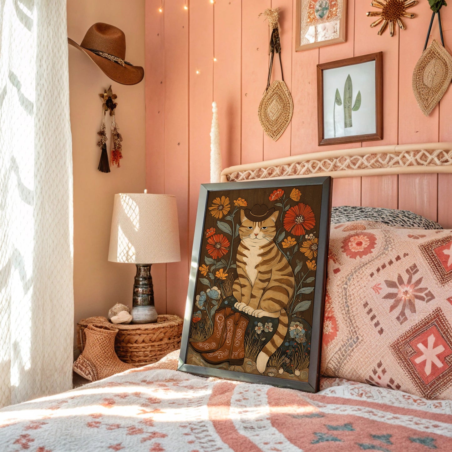 Boots Beneath Wildflowers