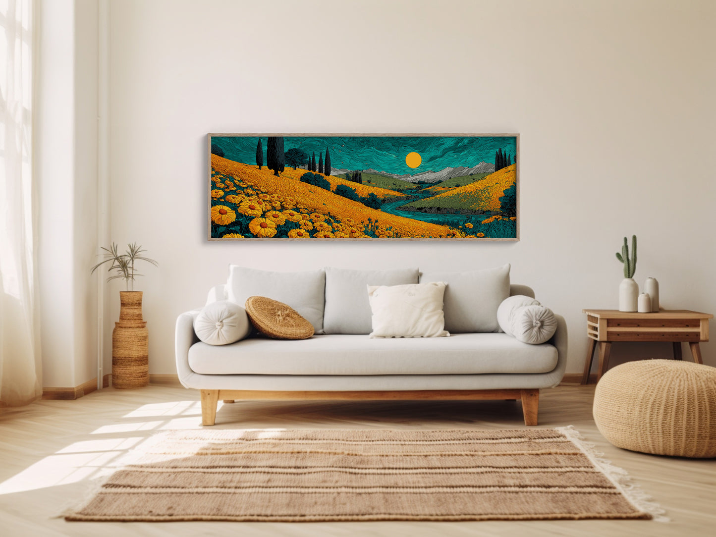 Fields Of Gold Under Teal Skies