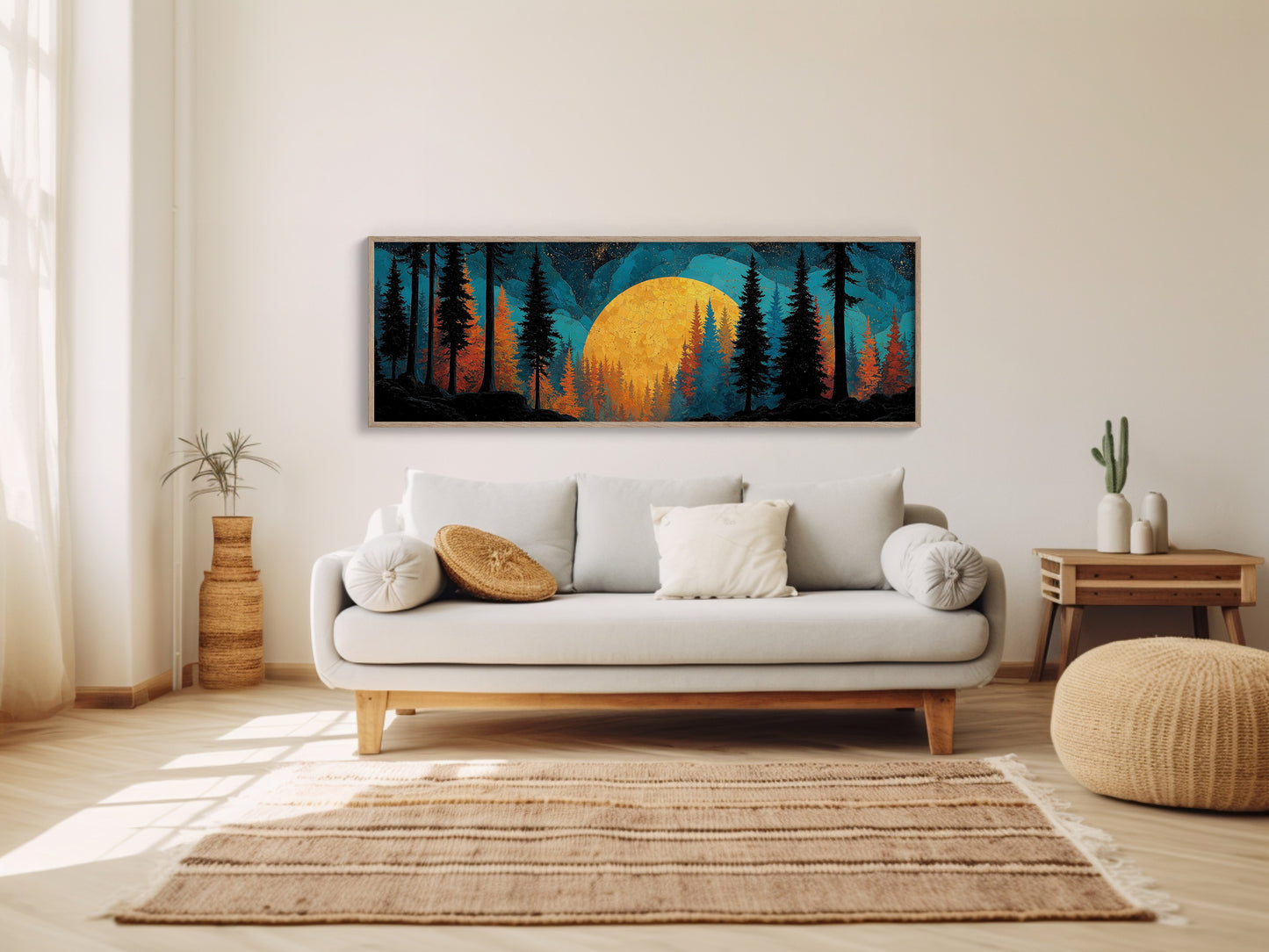 Golden Moon Over Timberline