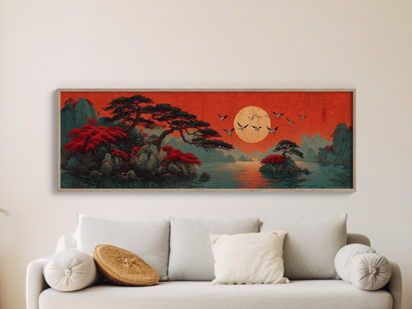 Crimson Sun Over Quiet Isles