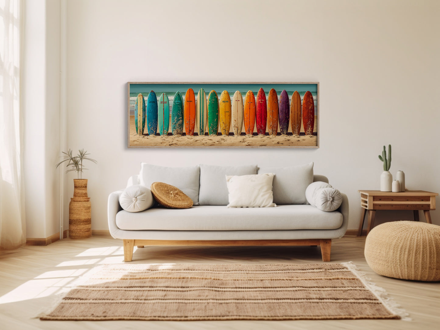 Vintage Surfboard Rainbow