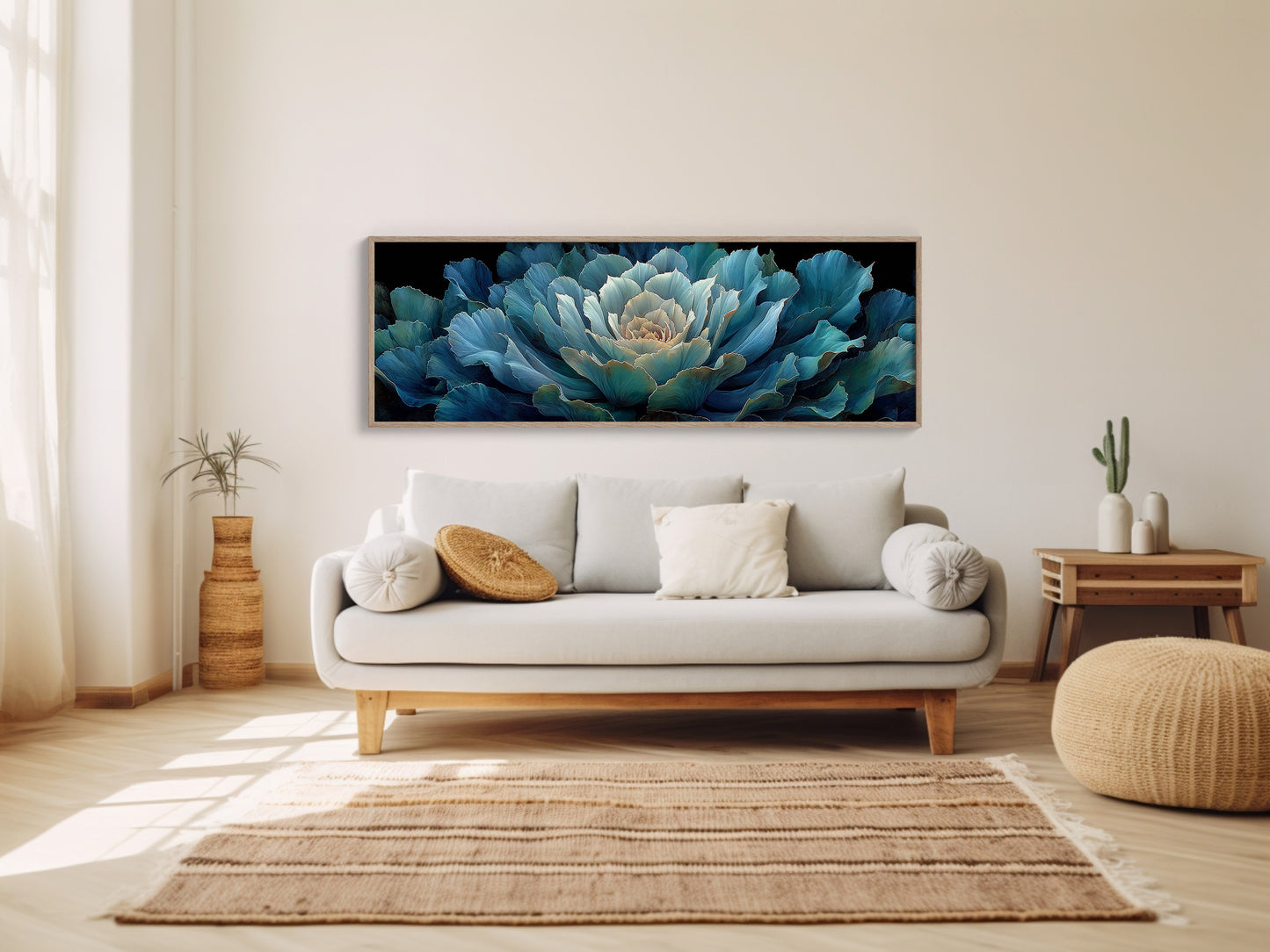 Midnight Bloom In Teal