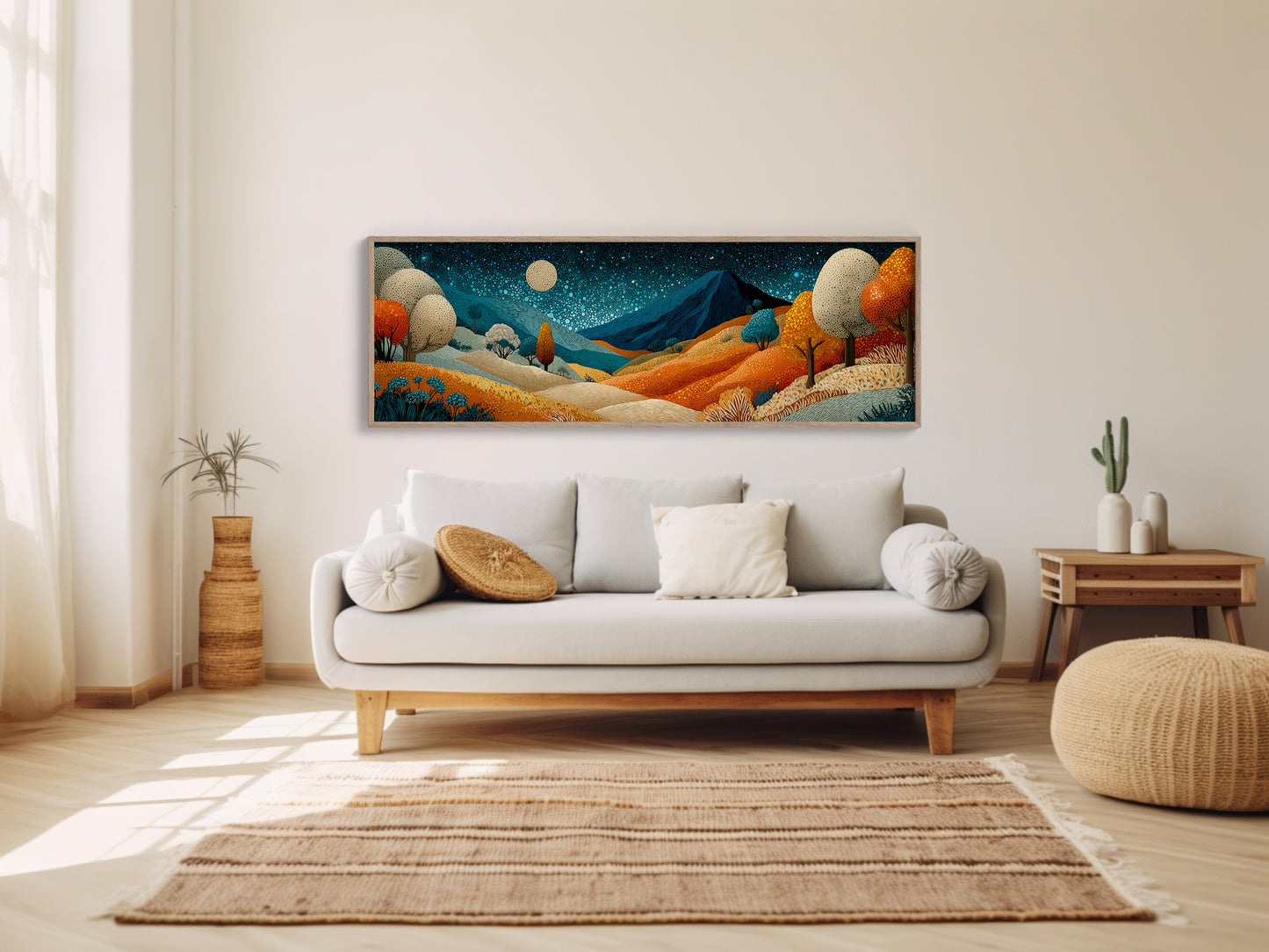 Midnight Hills In Ember Glow